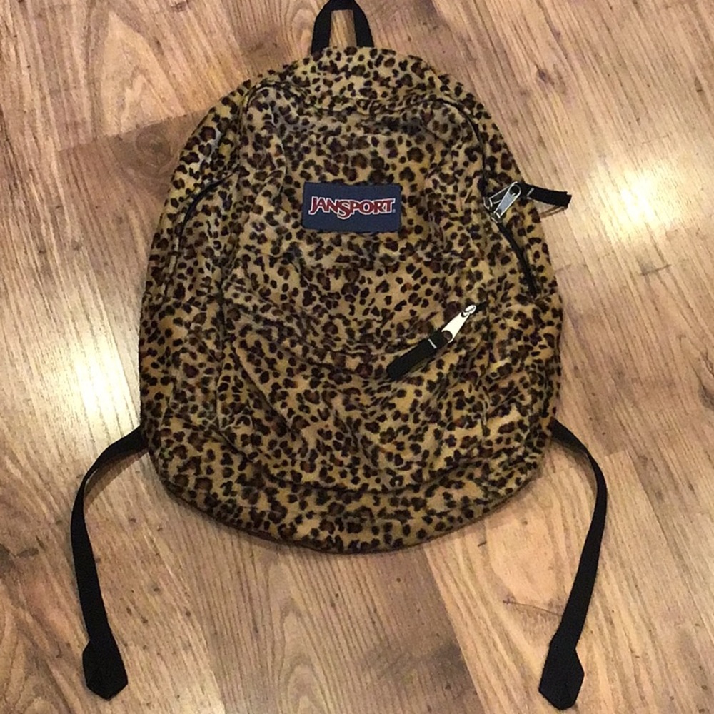 Jansport cheetah backpack😍